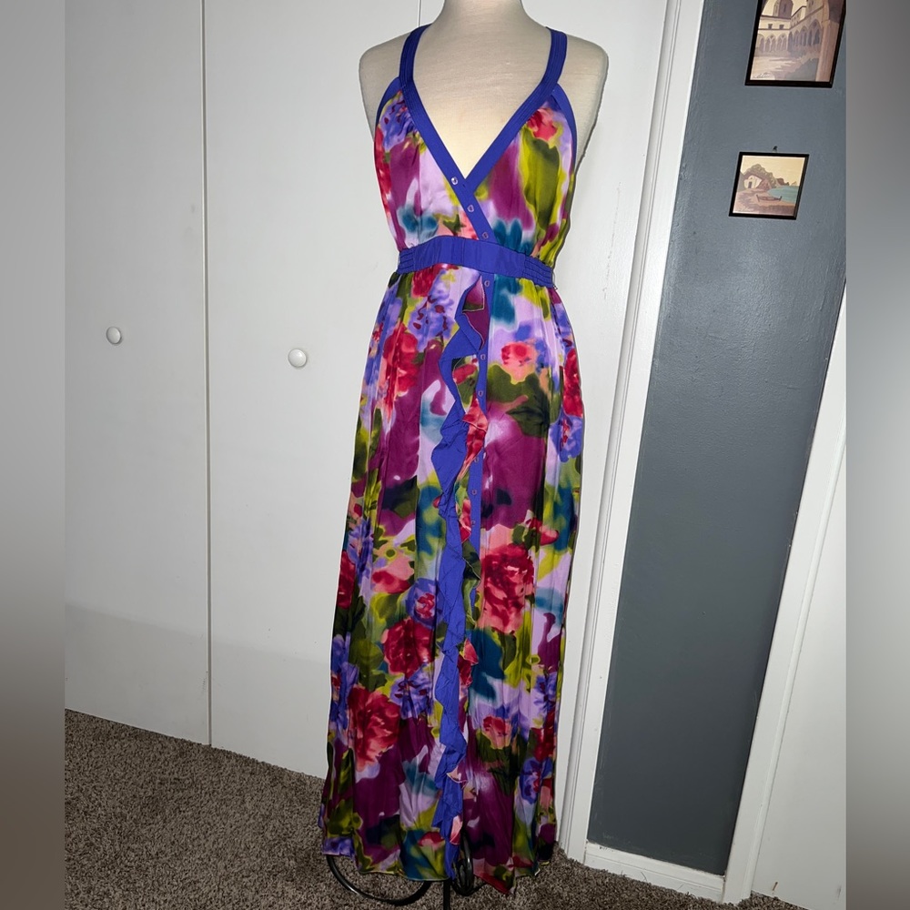 Bebe “Orchid Petal” Floral Gown